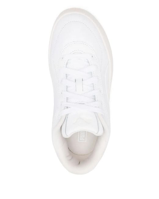 PUMA White Ca Luxe Sneakers