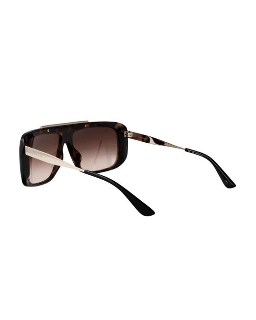 McQueen Brown Oversized Square-Frame Sunglasses