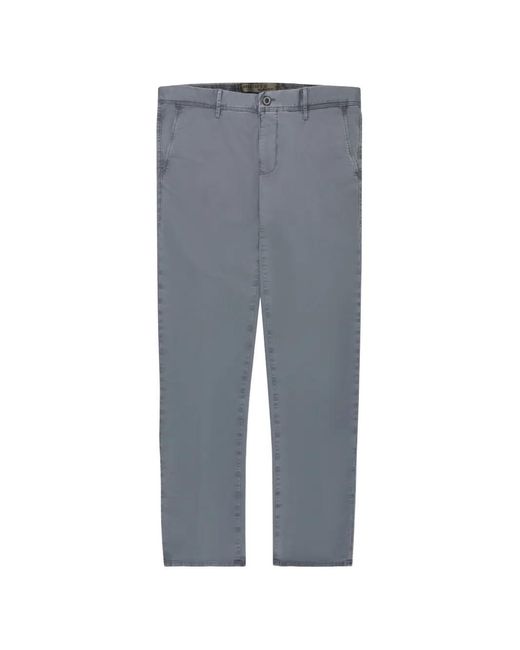 Incotex Gray Gabardine Slim-Fit Trousers for men