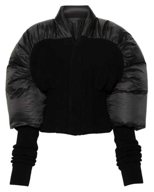 Rick Owens Black Duvetina Jacket