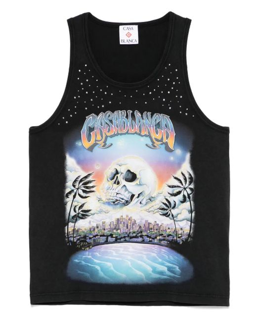 Casablanca Black La Prémonition Tank Top