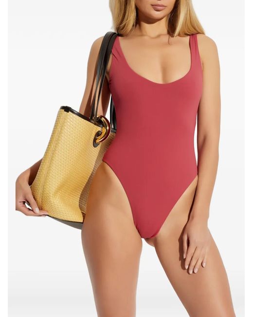 Bondeye Red Lucia Scoop Neck Swimsuit