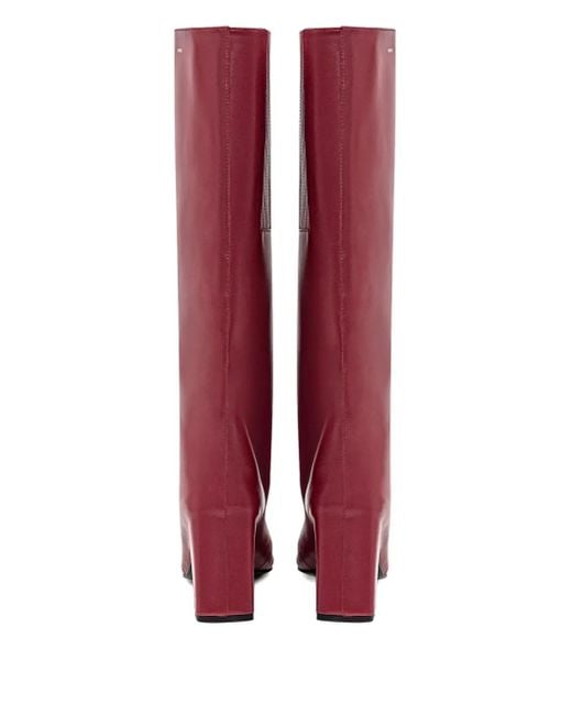 Coperni Purple Bridge Square-Toe Boots