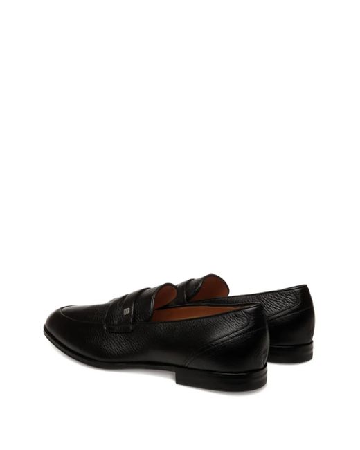 Bally Westminster Loafer Aus Strukturiertem Leder in Black für Herren