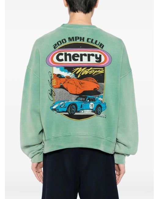 Felpa American di CHERRY LA in Green da Uomo