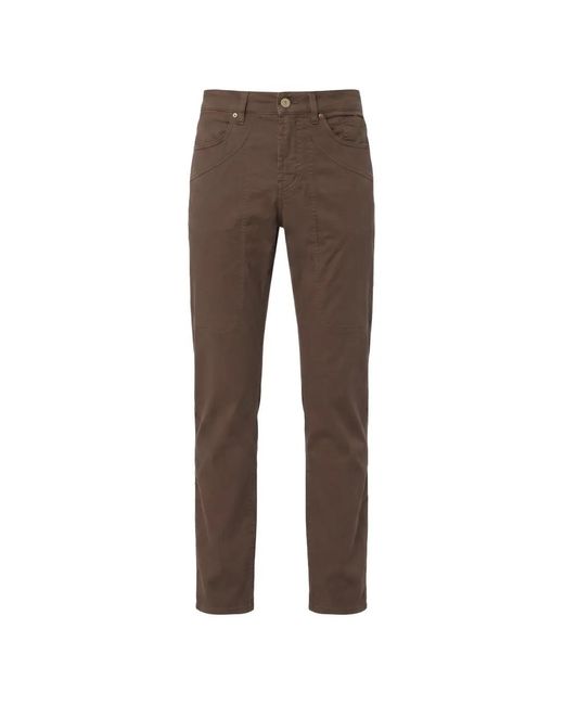Jeckerson Brown John Patch-Insert Jeans for men