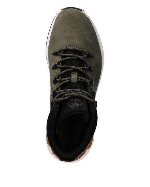 Timberland Brown Sprint Trekker Mid Logo Boots for men