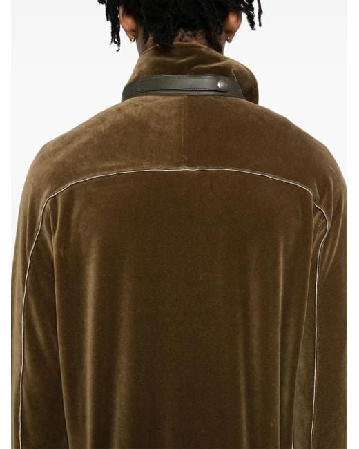 Tom Ford Green Velour Zipped Jacket for men