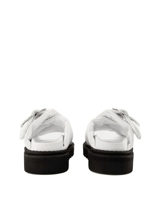 Toga White Studded Slides
