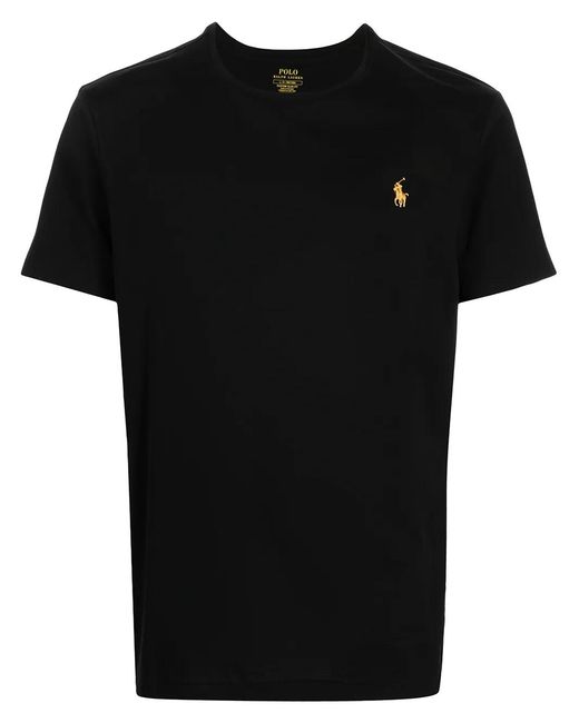 Polo Ralph Lauren Black Jersey Crewneck T-Shirt for men