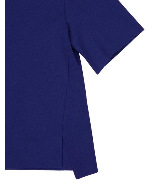 Stella McCartney Blue Crew-Neck Short-Sleeve T-Shirt