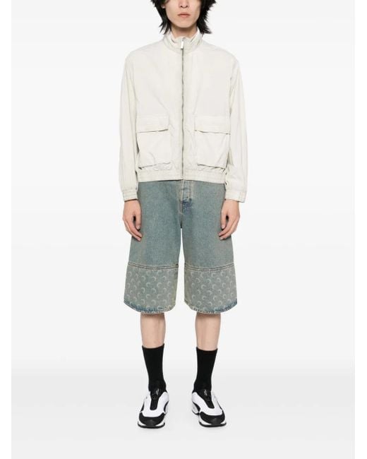 Izzue White Zipped Jacket for men