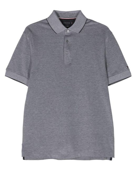 Tommy Hilfiger Gray Mélange-effect Polo Shirt for men