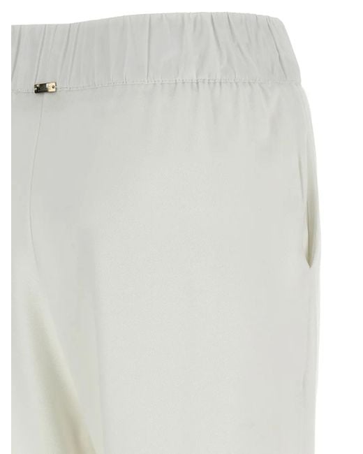 Herno White Viscose Joggers