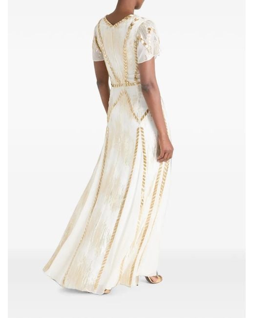 Temperley London White Robe Longue Viola
