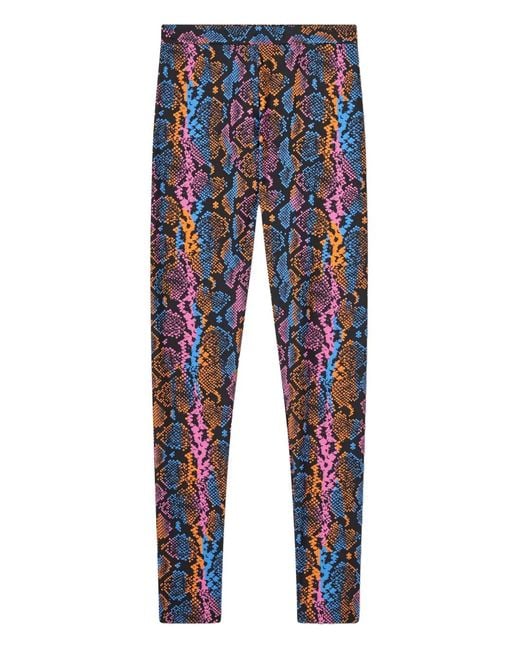 Versace Blue Printed Leggings