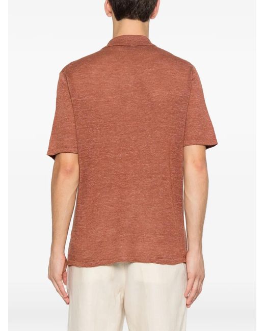 Roberto Collina Orange Short-Sleeve T-Shirt for men
