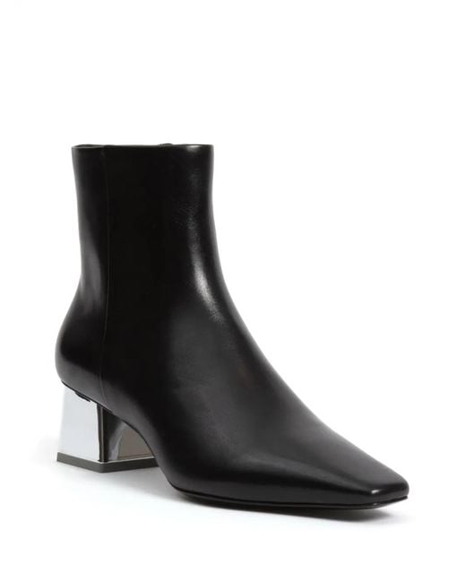 Jonathan Simkhai Black Ryder Leather Ankle Boots