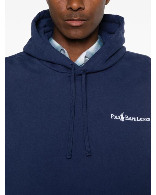 Polo Ralph Lauren Blue Logo Detail Hoodie for men