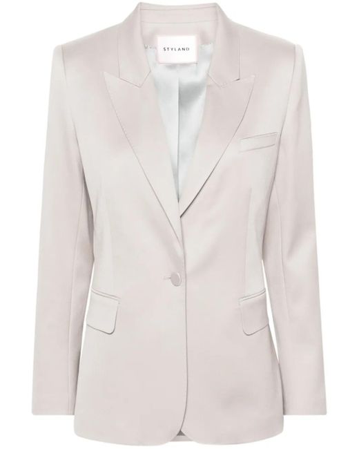 Blusa Con Arricciature di Styland in Natural