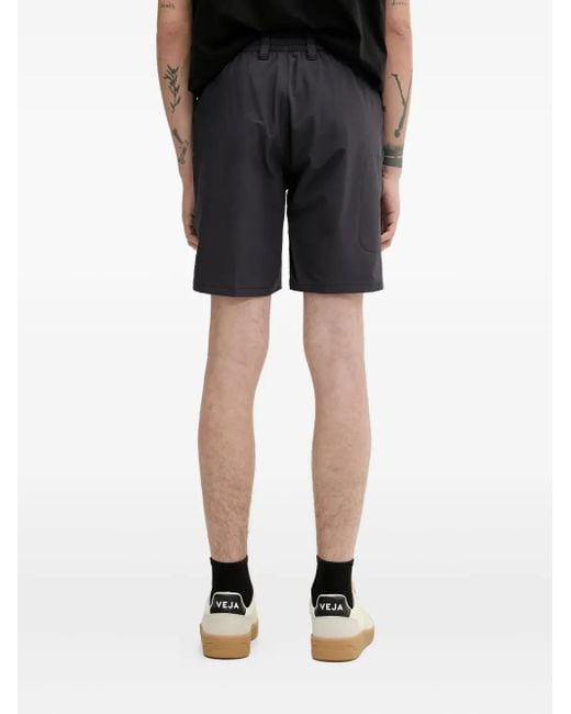 Fjallraven Black Logo-Patch Shorts for men