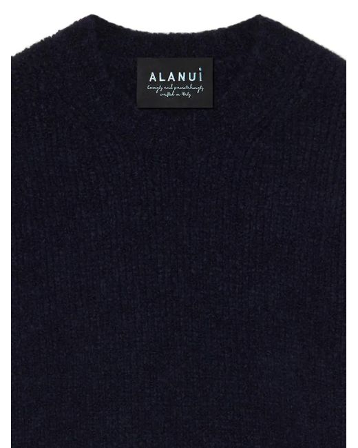 Maglione A Girocollo Con Finitura Spazzolata di Alanui in Blue da Uomo