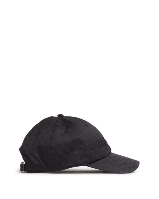 McQueen Black Patterned Cap Hat for men