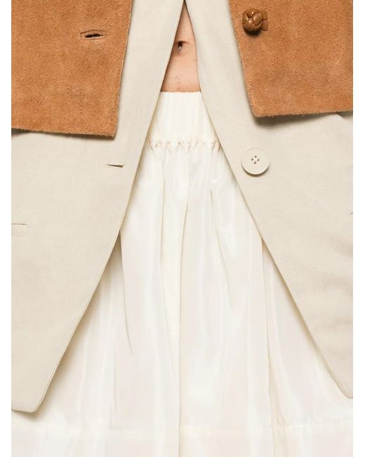 Simone Rocha White Petal-Hem Mini Skirt