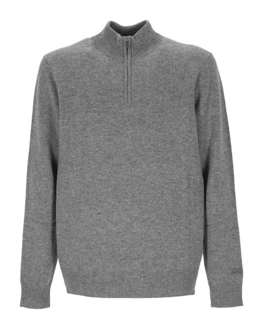 Jersey con cremallera Mc2 Saint Barth de hombre de color Gray