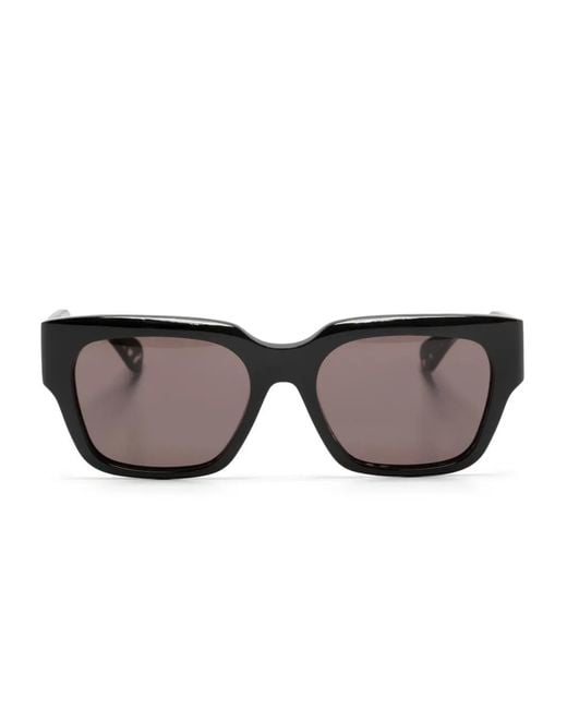 Chloé Black Gayia Square-Frame Sunglasses