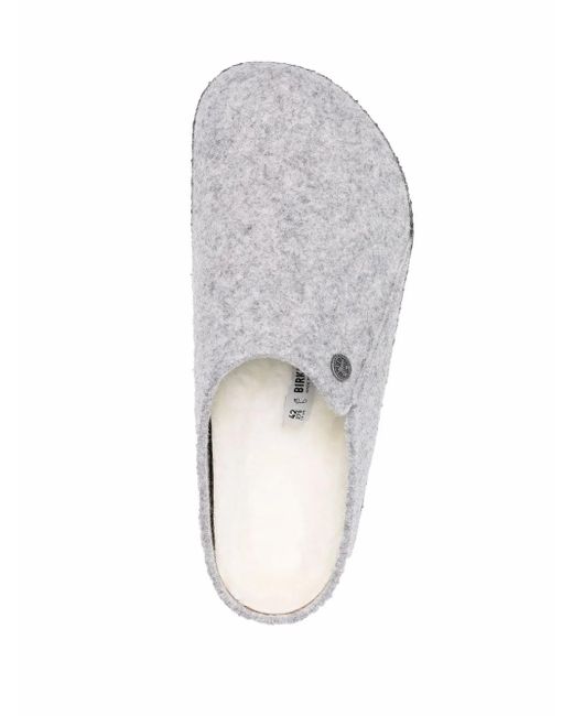Birkenstock White Felted Closed-Toe Loafers for men