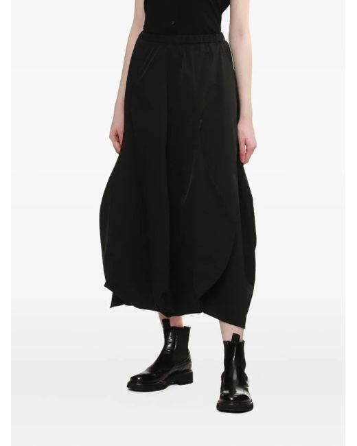 Enfold Black Pleated-panel Skirt