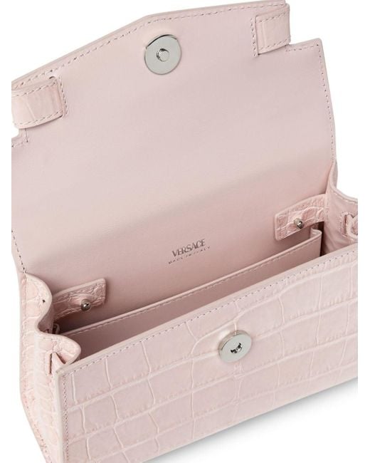 Versace Pink Kameratasche mit Prägung
