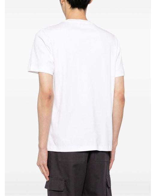 T-shirt en coton à logo imprimé Norse Projects pour homme en coloris White
