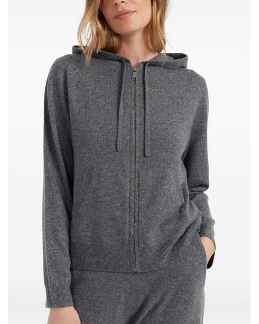 Chinti & Parker Gray Kapuzenjacke aus Kaschmir
