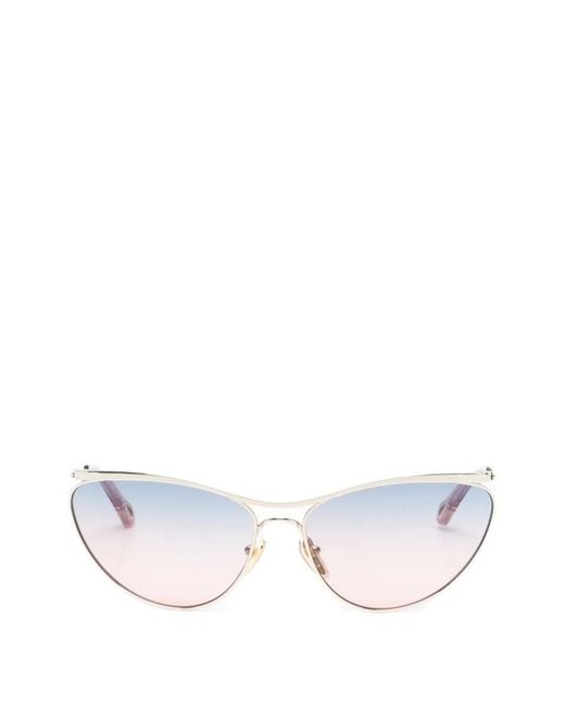 Chloé White Uma Sunglasses