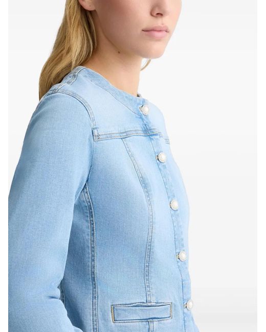 Liu Jo Blue Button-Down Denim Jacket