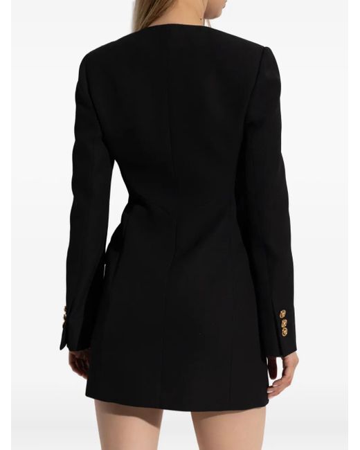 Versace Black Doppelreihiges Blazerkleid