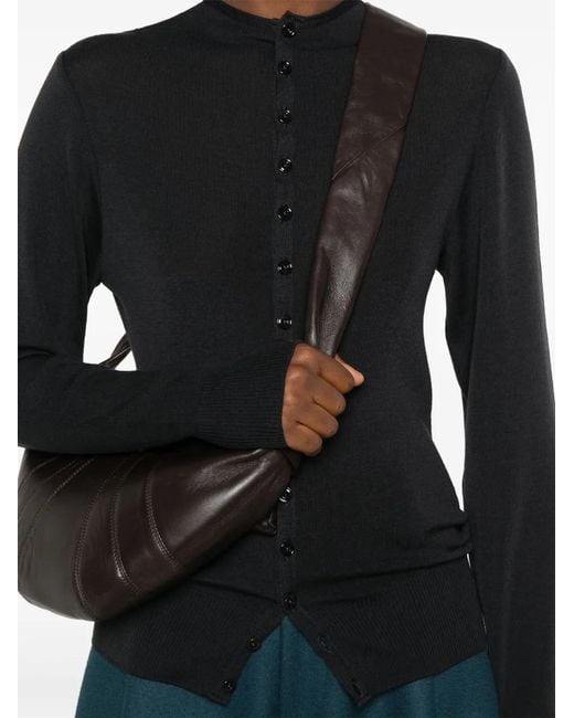 Lemaire Black Wool Cardigan