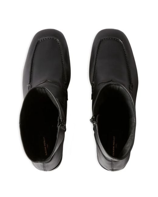 Claudie Pierlot Black Knöchelhohe Lederstiefel
