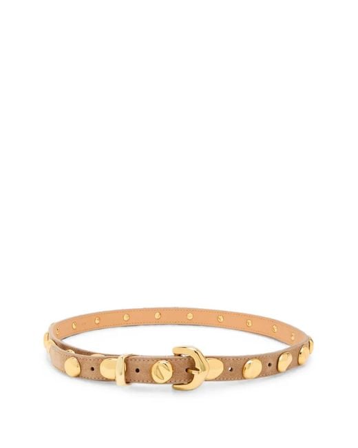Amanu Metallic The Vaal Stud-Embellished Suede Belt