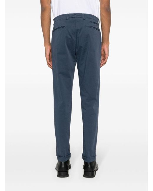 Pantalones ajustados con pinzas Briglia 1949 de hombre de color Blue