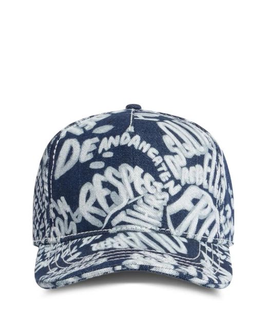 DSquared² Blue Rebel Hibiscus Baseball Cap