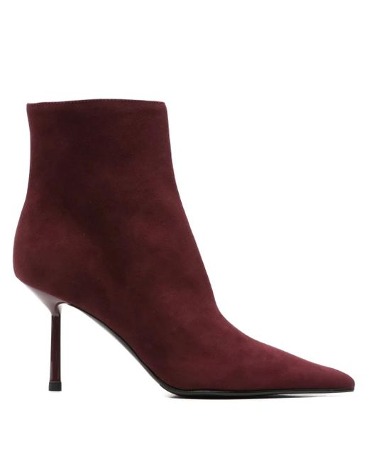 Le Silla Purple 90Mm Pointed-Toe Stiletto Boots