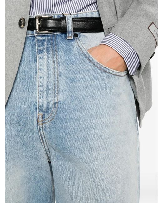 Vaqueros Anchos Con Efecto Degradado Amaranto de hombre de color Blue
