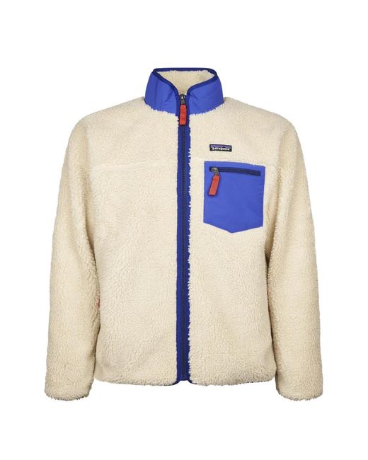 Patagonia Blue Retro-X Fleece-Texture Zip-Up Jacket for men