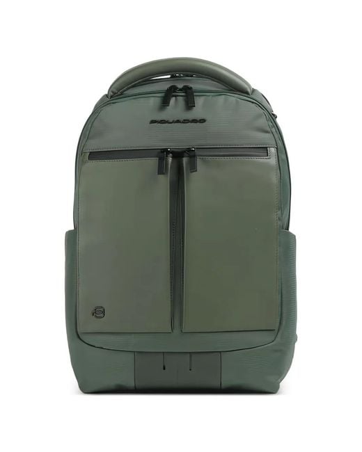 Piquadro Green Sac À Dos À Plaque Logo for men