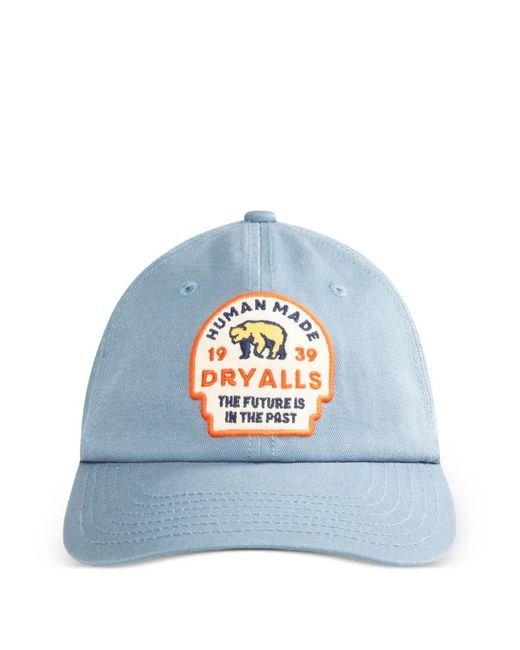 Human Made Blue Six-panel Patch Twill Cap for men