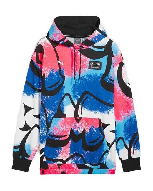 PUMA Blue Bmw M Motorsport Neon Energy Hoodie for men