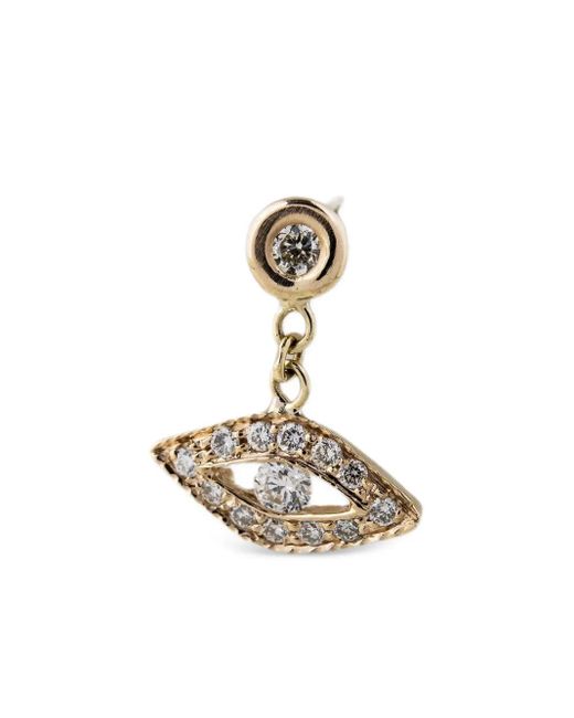 Jacquie Aiche Metallic 14Ct Eye Diamond Earring